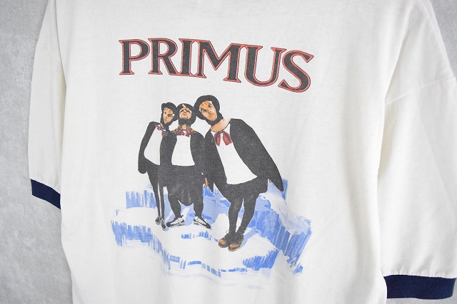 90's PRIMUS USA製 オルタナティヴロックバンド リンガーTシャツ ...