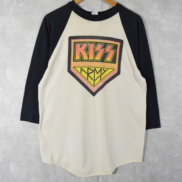 1985年 KISS ツアーラグランTシャツ ANIMALIZE アメリカ製 L ...