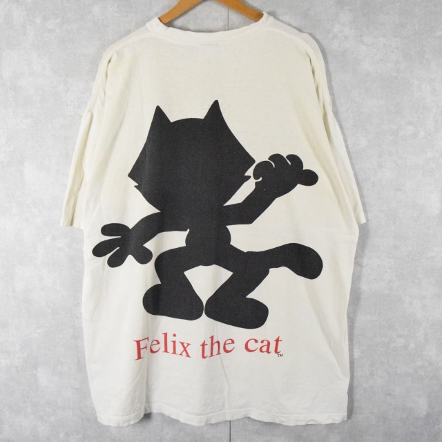 驚きの安さ驚きの安さ古着 Vintage FELIX THE CAT ノーカラー シャツ 長袖 フェリックス キッズ 子ども服