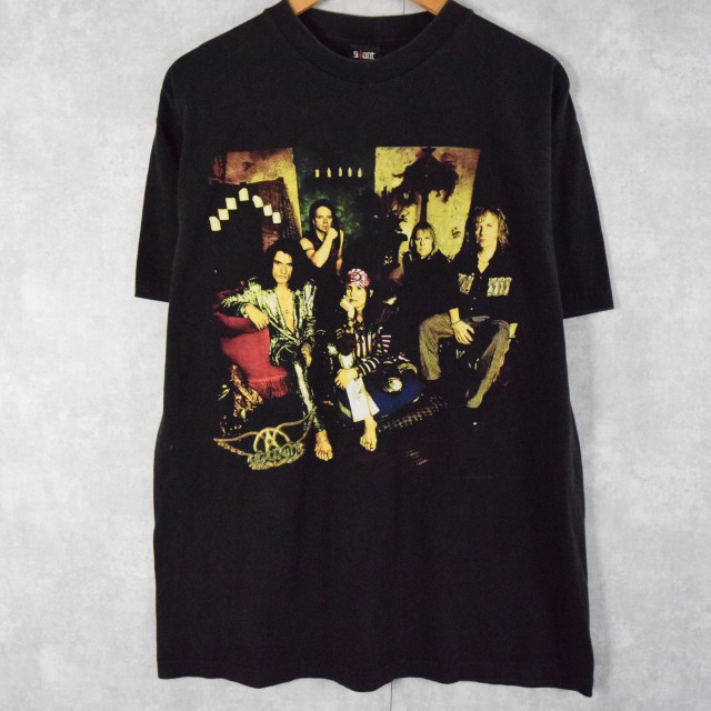 90's AEROSMITH ハードロックバンドツアーTシャツ L