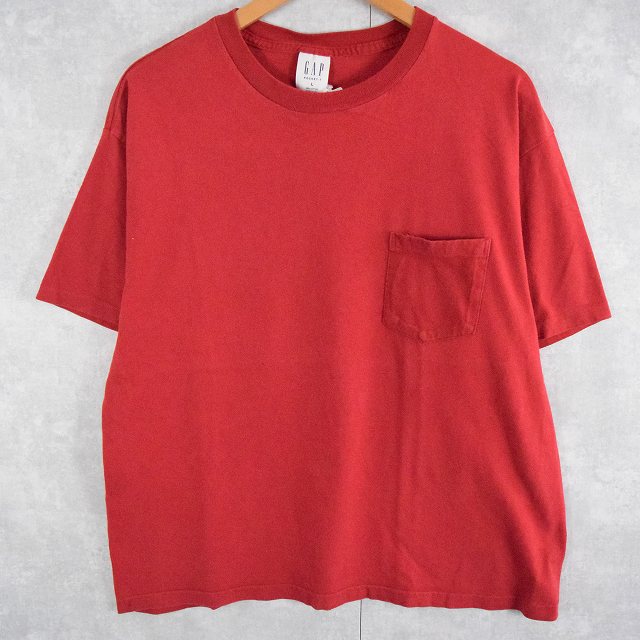 90年代 90s オールド ギャップ OLD アメリカ製 赤 レッド 半袖 │ヴィテージ古着屋Feeet 通販 名古屋 大須 メンズ