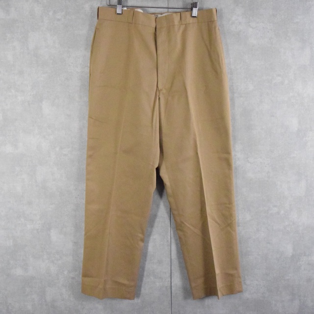 公式の  70年代 70s │ヴィテージ ベージュ スラックス 米軍 アメリカ軍 パンツ