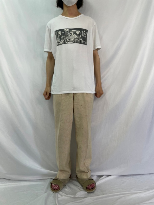 ピカソ ゲルニカ アートTシャツ - Tシャツ/カットソー(半袖/袖なし)