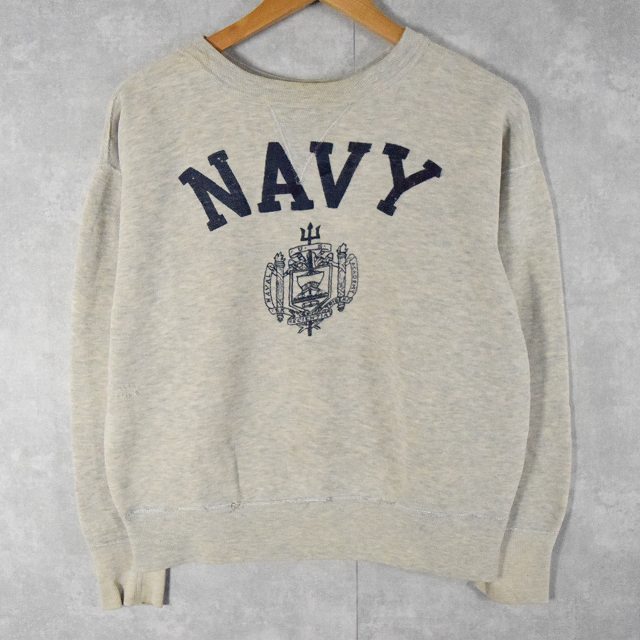 Champion Navy 前v スウェット ネイビー vintage usa