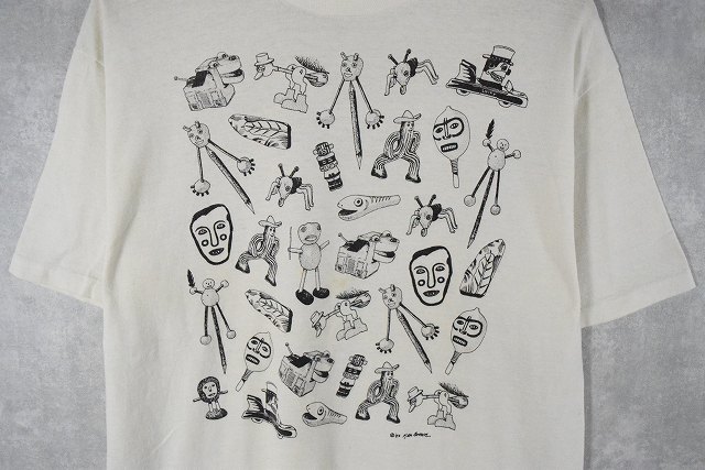 80's Ken Brown アートプリントTシャツ