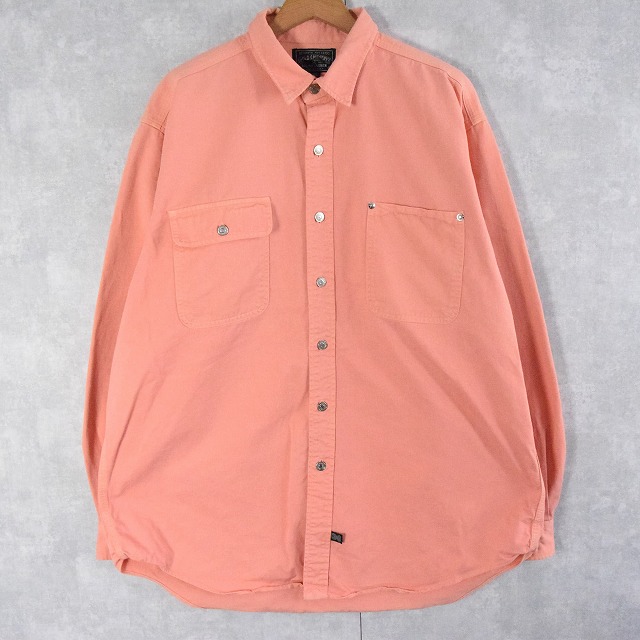 80〜90's POLO COUNTRY Ralph Lauren USA製 コットンツイル ワークシャツ XL