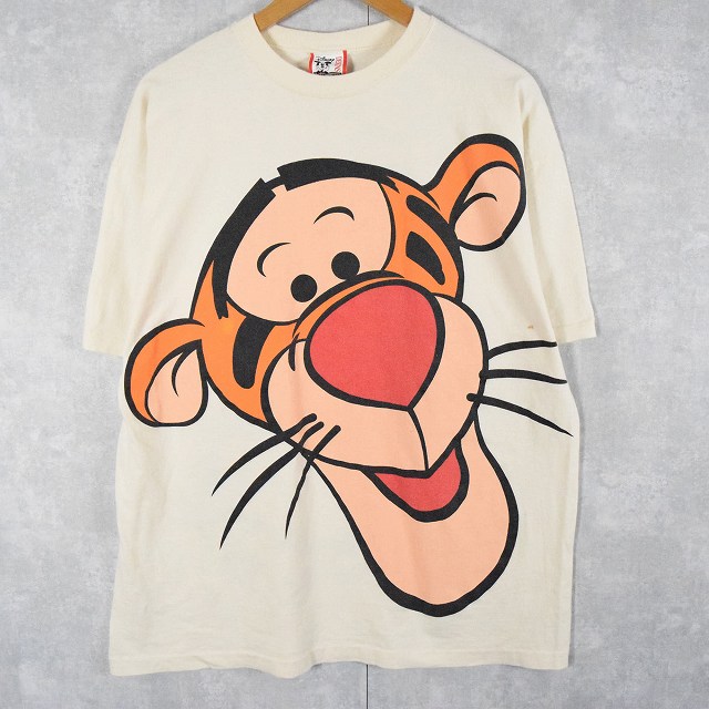 90's Disney USA製 ティガー キャラクタープリントTシャツ ONE SIZE