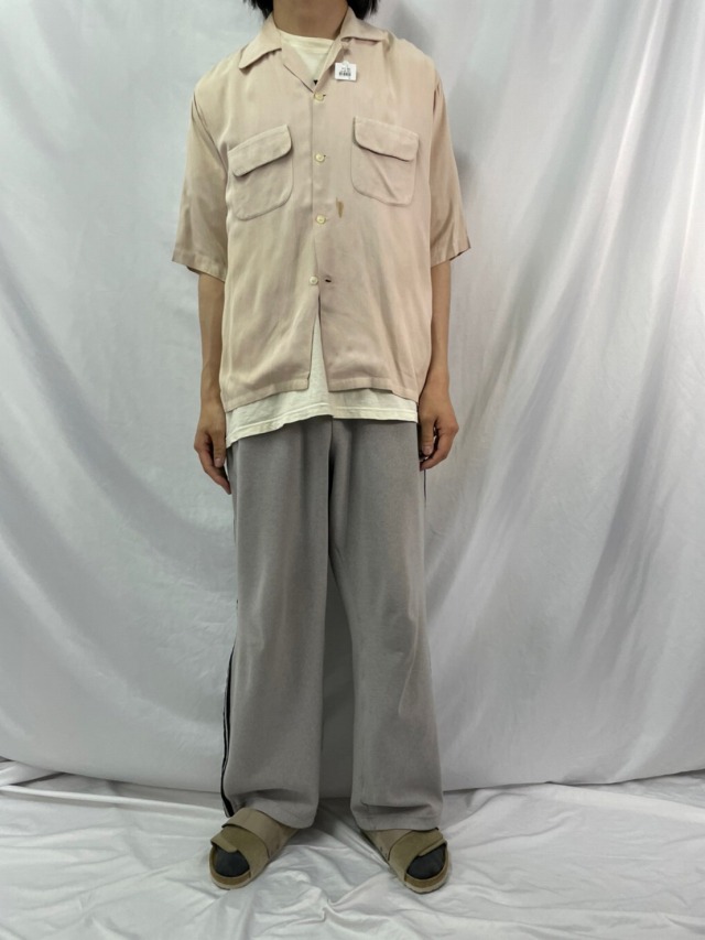 50's harper オープンカラーレーヨンシャツ L