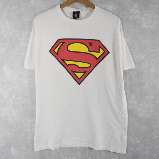 【SALE】90's DC COMICS USA製 "Superman" ロゴプリントTシャツ L