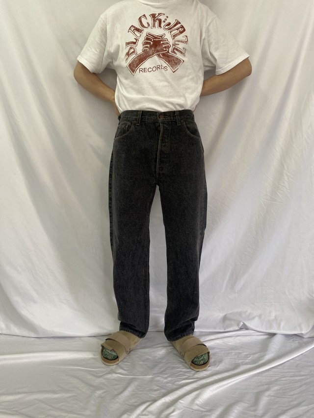 90's Levi's 501 USA製 ブラックデニムパンツ W36