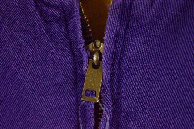 50年代 50s 紫 黄色 イエロー パープル 2トーン ジップ ブルゾン 