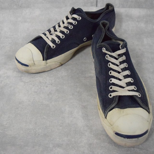 90's CONVERSE JACK PURCELL USA製 ローカットスニーカー NAVY US11