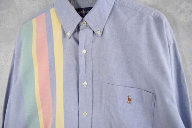 90年代 90s ポロラルフローレン ビッグシャツ 長袖 オーバーサイズ 