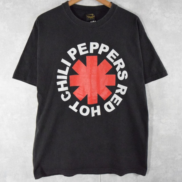 Red Hot Chili Peppers ロゴプリント ロックバンドTシャツ L