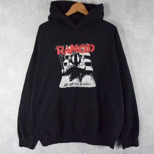 RANCID パンクロックバンドスウェットフーディー