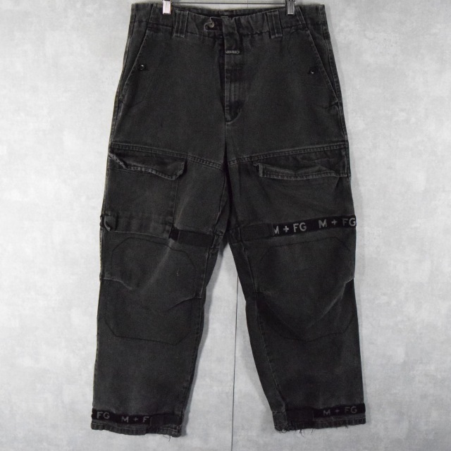 MARITHE＋FRANCOIS GIRBAUD ブラックデニム シャトルパンツ W35