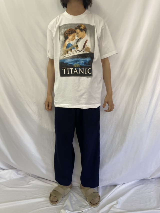 90s タイタニック Tシャツ XL 白 TITANIC 映画 ムービー 古着 | zippy.vn