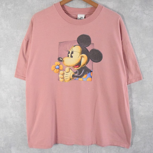 90's Disney MINNIE MOUSE USA製 キャラクタープリントTシャツ XXL