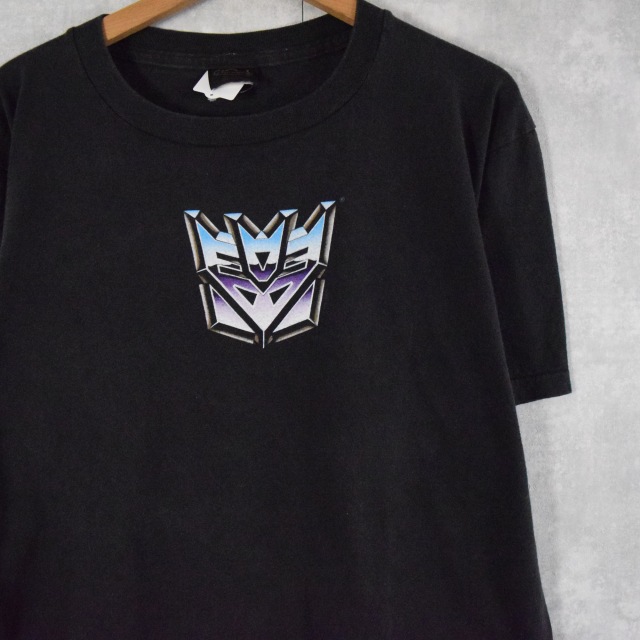 90's TRANS FORMERS USA製 ロゴプリントTシャツ BLACK L