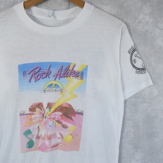 80年代 AdverTees White Rock Beverages アドバタイジングTシャツ USA製 メンズS ヴィンテージ /eaa247109