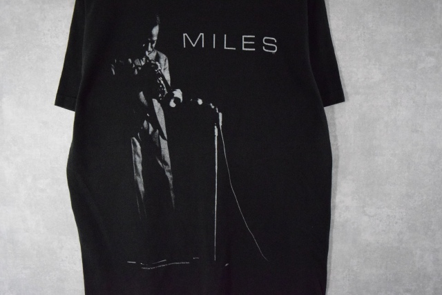 90's MILES DAVIS USA製 ジャズミュージシャン プリントTシャツ