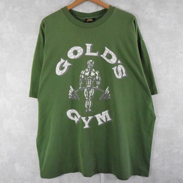 ゴールドジム GOLD'S GYM 両面プリント アドバタイジングTシャツ USA製 メンズL /eaa321328