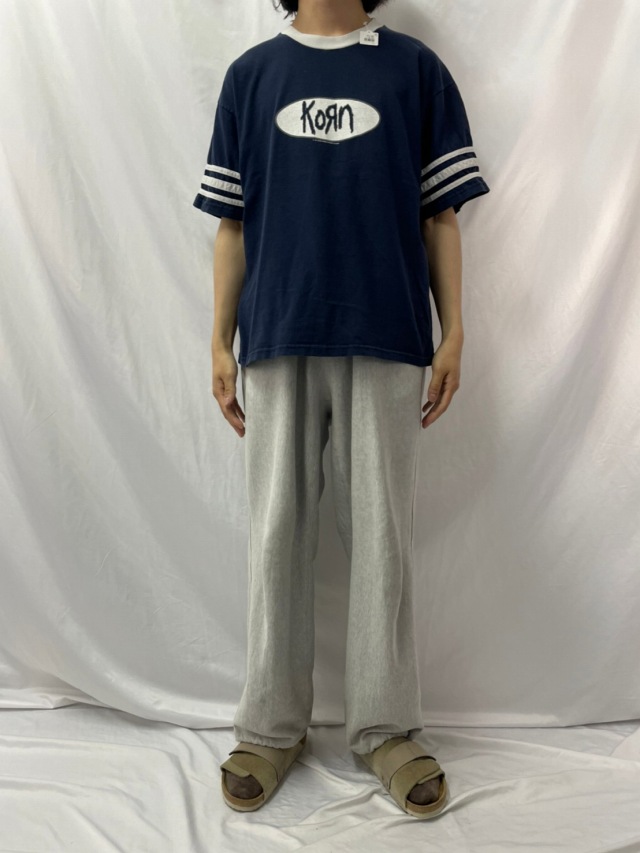 90s ヴィンテージ KORN タイダイ ブリーチ Tシャツ GIANT XL