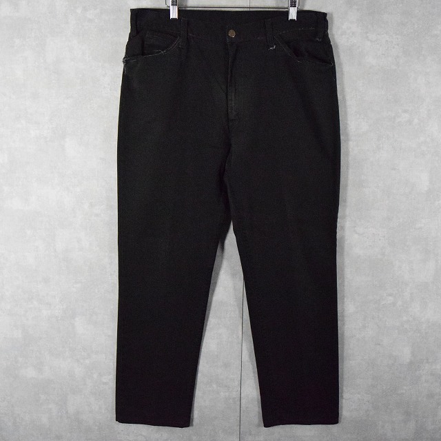 60〜70's LEVI'S BIGE STA-PREST PANTS BLACK W37