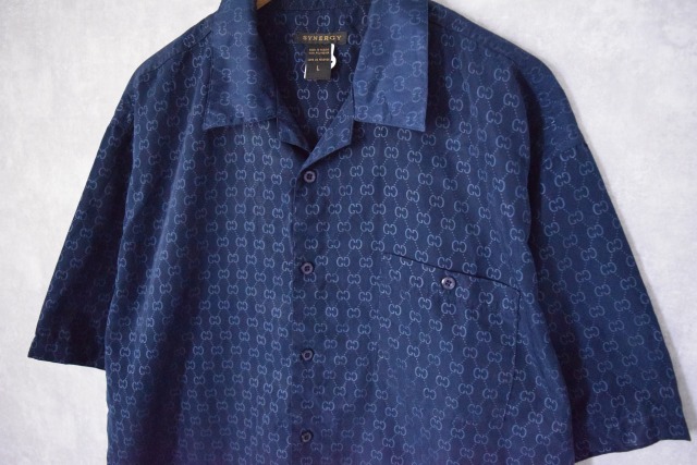 90年代 90s グッチ GUCCI 総柄 開襟 HIPHOP ヒップホップ 90年代 90s グッチ GUCCI 総柄 開襟 HIPHOP ヒップホップ