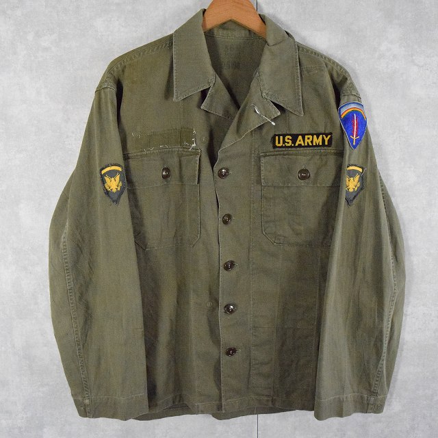 40s US ARMY M-47 HBTジャケット 実物 ユーティリティシャツ