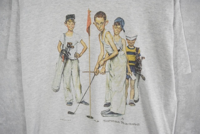 超激レア ノーマンロックウェル Norman Rockwell 90年代Tシャツ丸胴ボディ