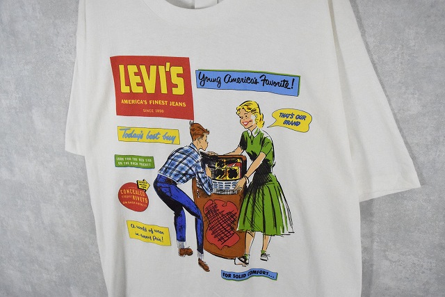 90's Levi's USA製 イラストプリントTシャツ L DEADSTOCK