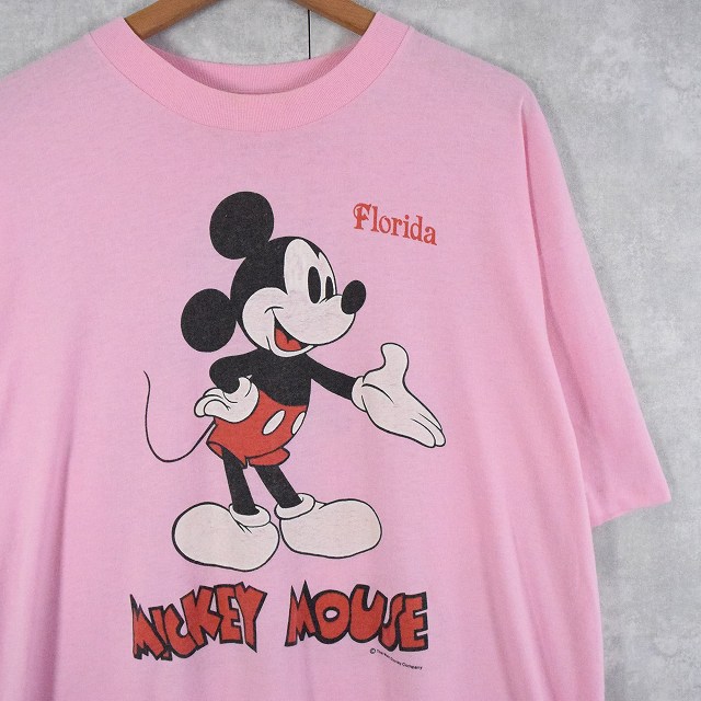 80年代 90年代 80s 90s ミッキーマウス ディズニー ピンク ヴィテージ古着屋feeet 通販 名古屋 大須 メンズ