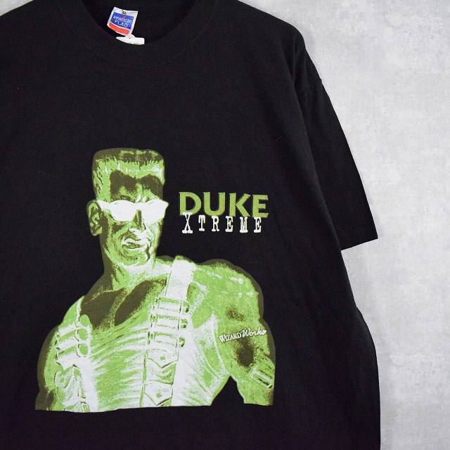 90's DUKE XTREME ゲームキャラクタープリントTシャツ XL