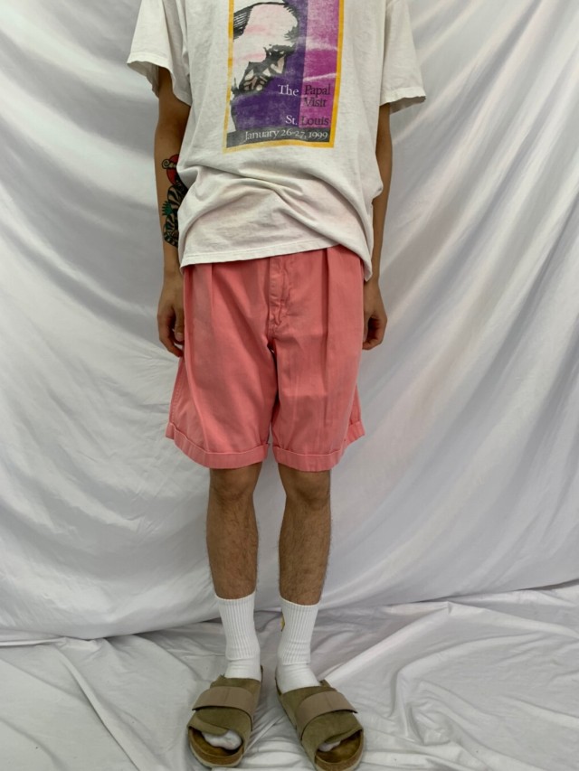 90s 90年代 ポロラルフローレン アメリカ製 ピンク ハーフパンツ 