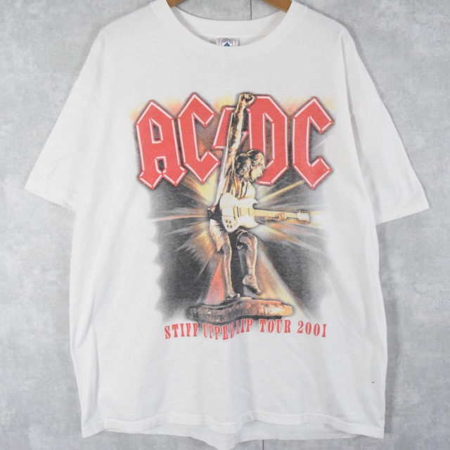 2001 AC/DC STIFF UPPER LIP TOUR ロックバンドツアーTシャツ