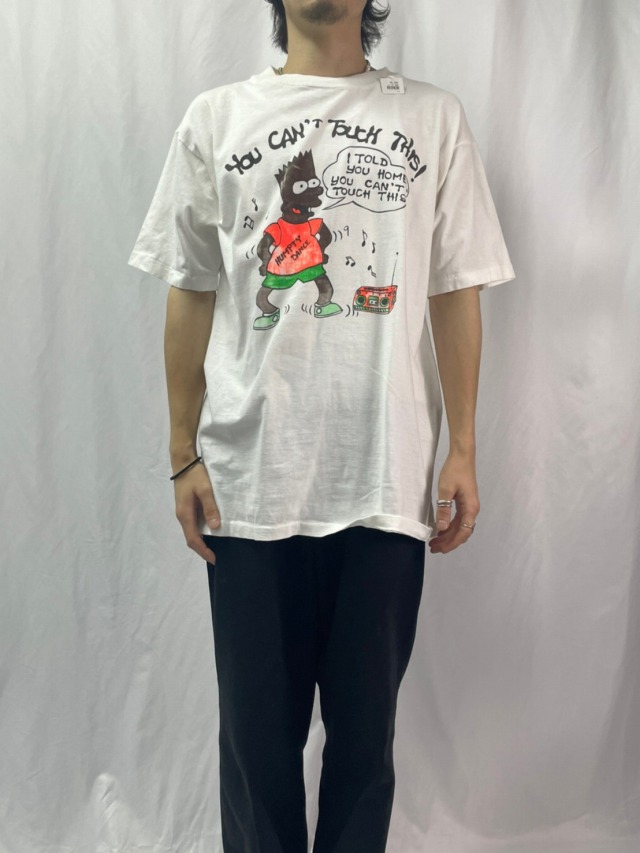 90's THE SIMPSONS USA製 パロディ キャラクターTシャツ XL