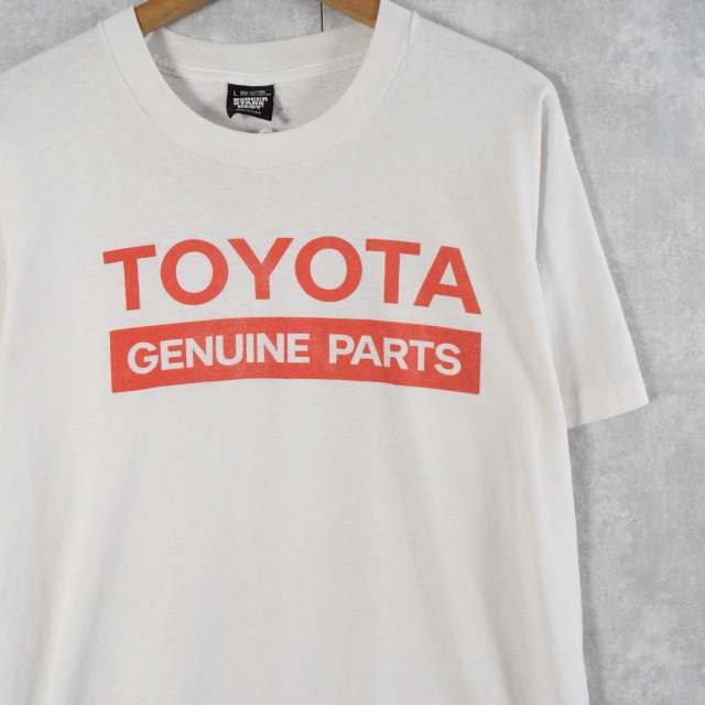 80〜90's USA製 TOYOTA 企業プリントTシャツ L