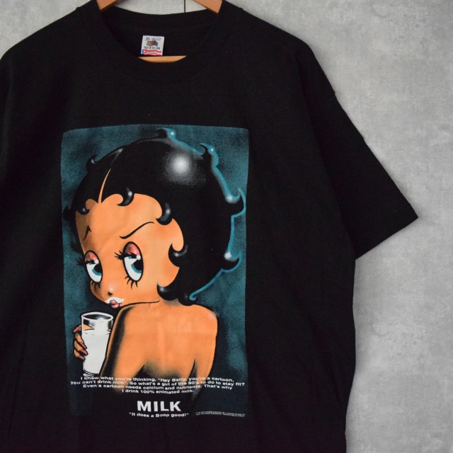 90's Betty Boop USA製 キャラクターパロディプリントTシャツ DEADSTOCK XL