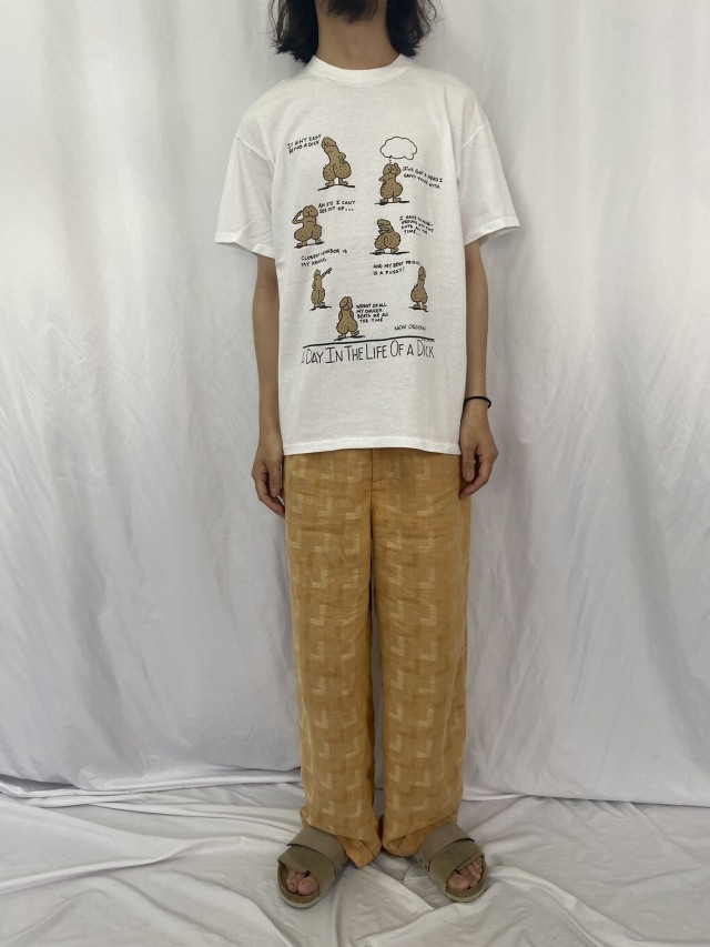 【70s】 ビンテージ エロ 豚 半袖 スウェット シャツ