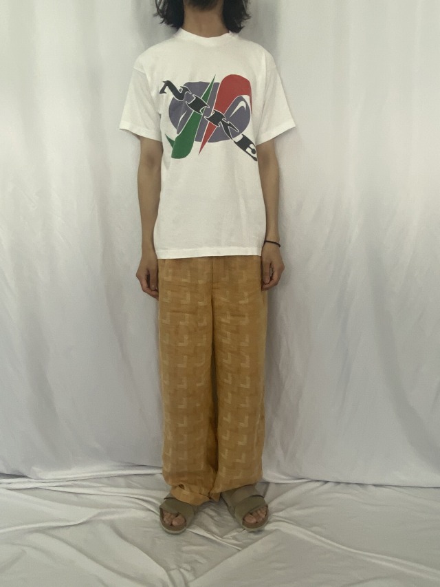 90's ブート NIKE ロゴプリントTシャツ