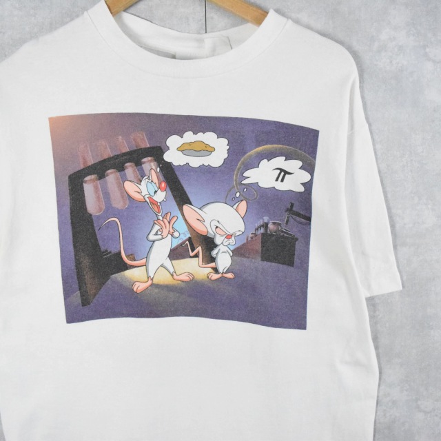 90's Pinky and The Brain USA製 キャラクターTシャツ L