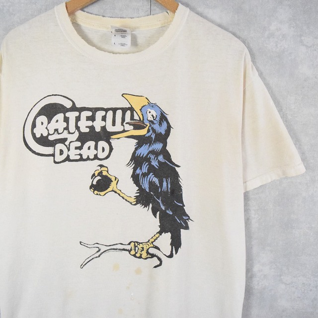 GRATEFUL DEAD カラスイラスト ロックバンドTシャツ L