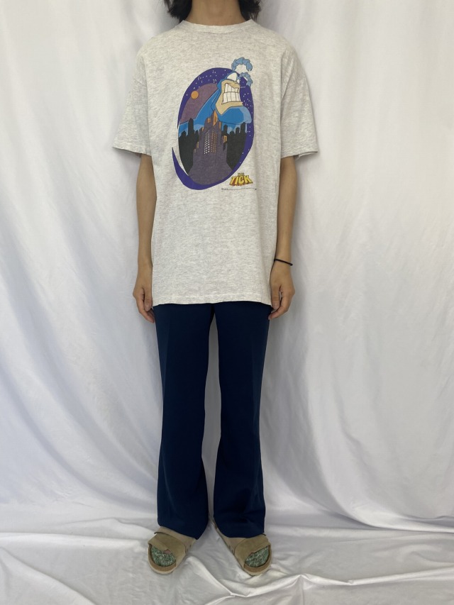 【SALE】90's THE TICK USA製 キャラクタープリントＴシャツ XL
