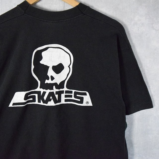 90's SKULL SKATE CANADA製 スケートブランド ロゴプリントTシャツ L