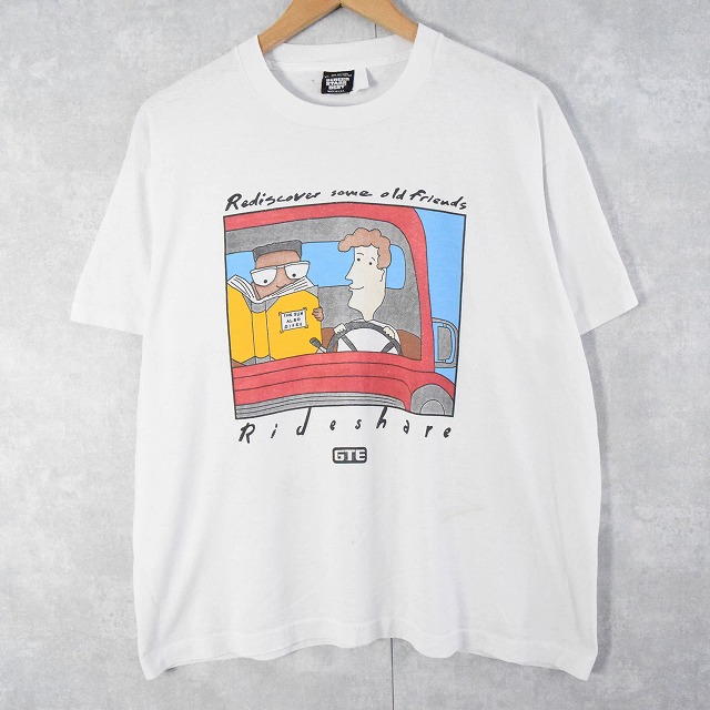 90年代 TIME OUT プリントTシャツ USA製 メンズXXL ヴィンテージ /eaa321099