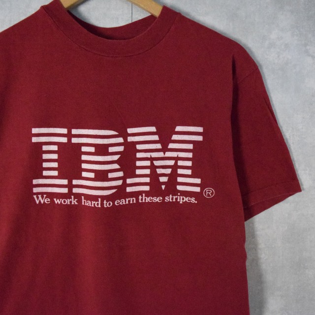 90's IBM USA製 IT企業ロゴプリントTシャツ L