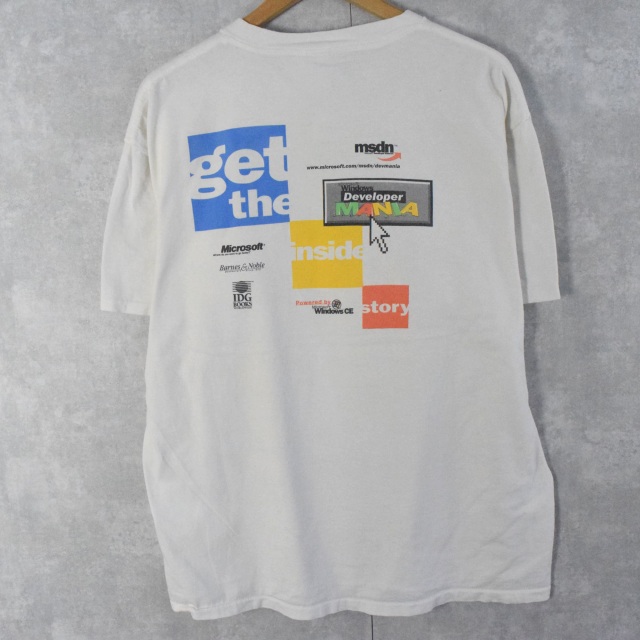 90's Microsoft Windows CE コンピューター企業Tシャツ XL [109867]
