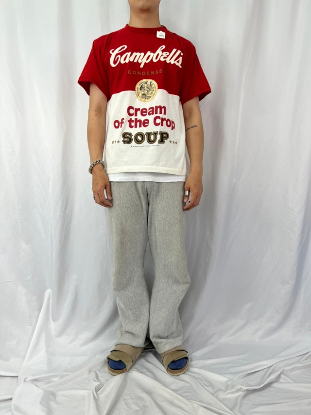 80's Campbell's Soup Cream of the Crop プリントTシャツ L