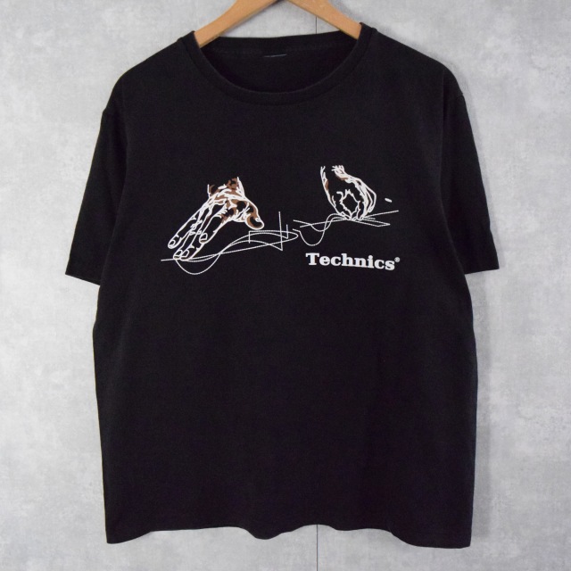 Technics 音響機器メーカー イラストTシャツ